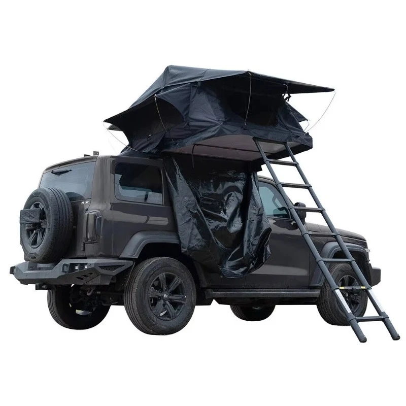 2026 Outdoor Camping Insulated Lightweight Small 2 3 Person Little Rooftop SUV Car Soft Shell Roof Top Tent