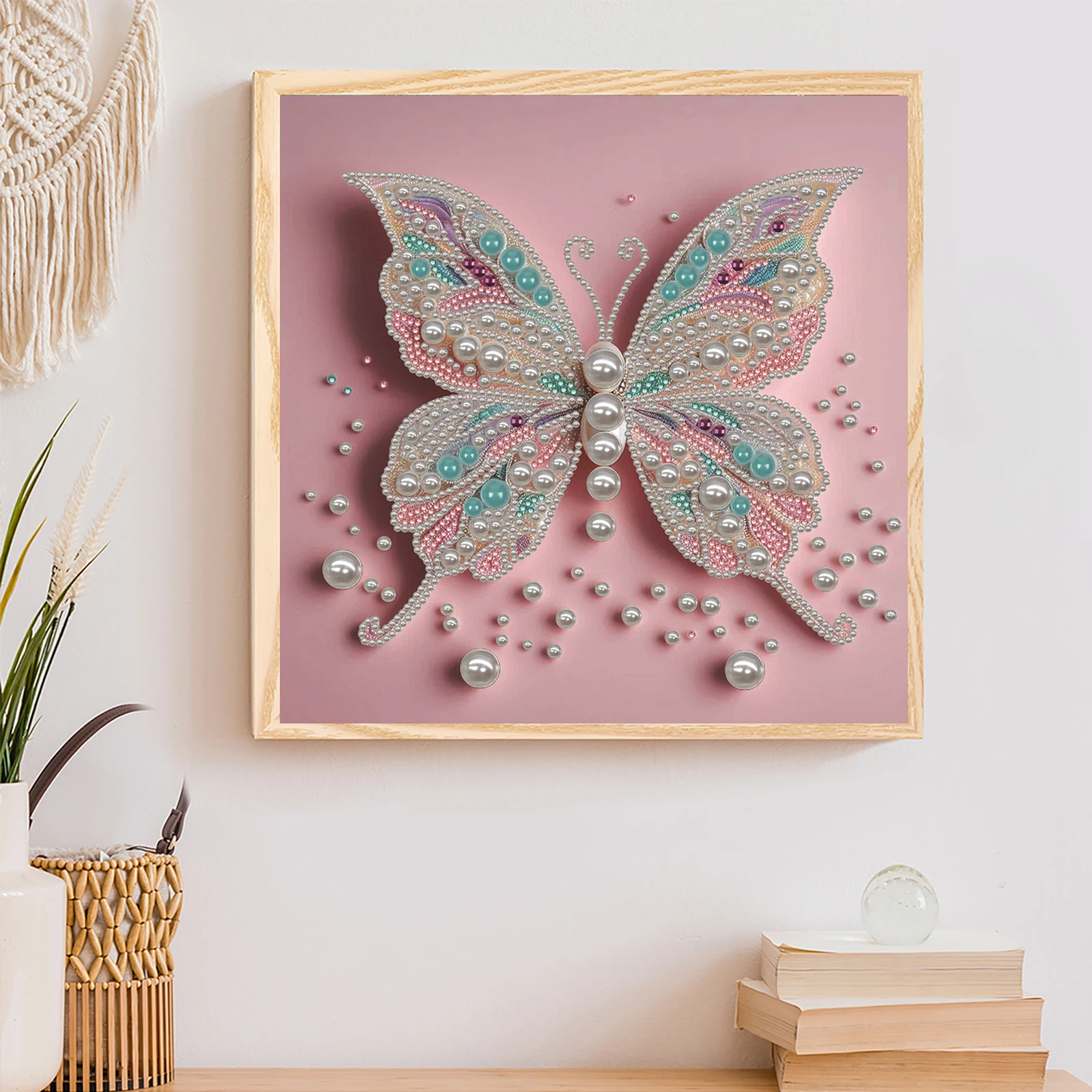 

Butterfly Special Shaped 5D DIY Partial Drill Diamond Art Kit for Adults Gift Home Wall Decor Diamonds Dots Gem Art Kits 30x30cm
