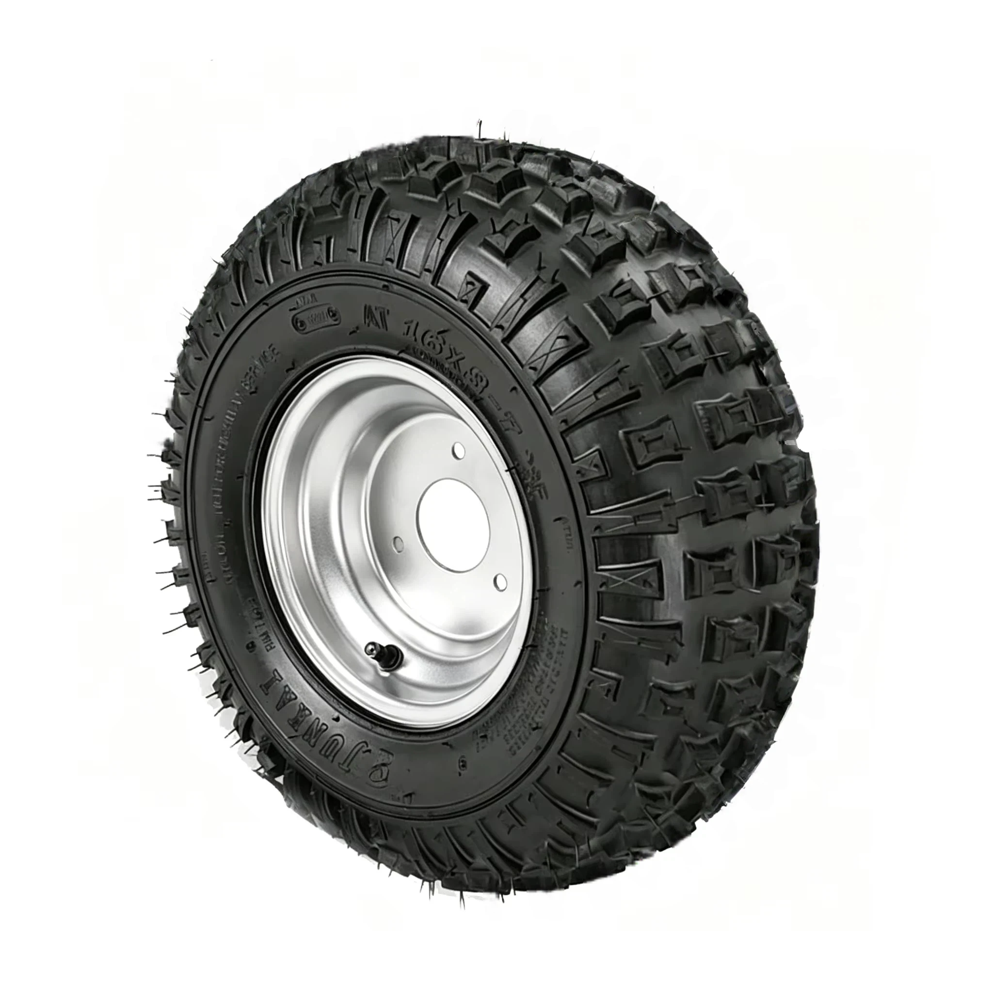 16 inch Vacuum Wheels 16x8-7 Tubeless Tire & 7" Wheel Hub For 50cc-125cc ATV Go Kart UTV Buggy Lawn Mower Snow Plow Quad Golf