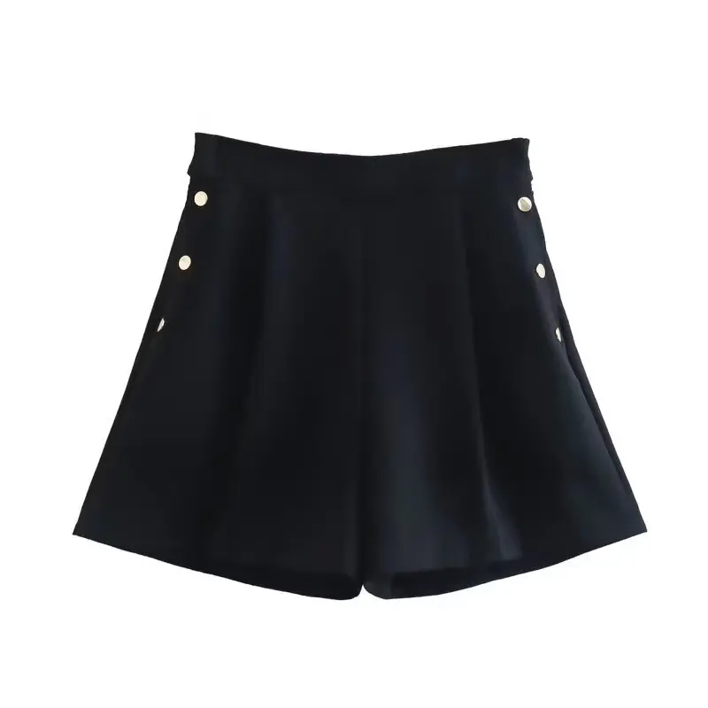 

Женская мини-юбка с заниженной талией, трапециевидная женская короткая юбка на молнии, черные уличные повседневные женские шорты, Мода 2024
