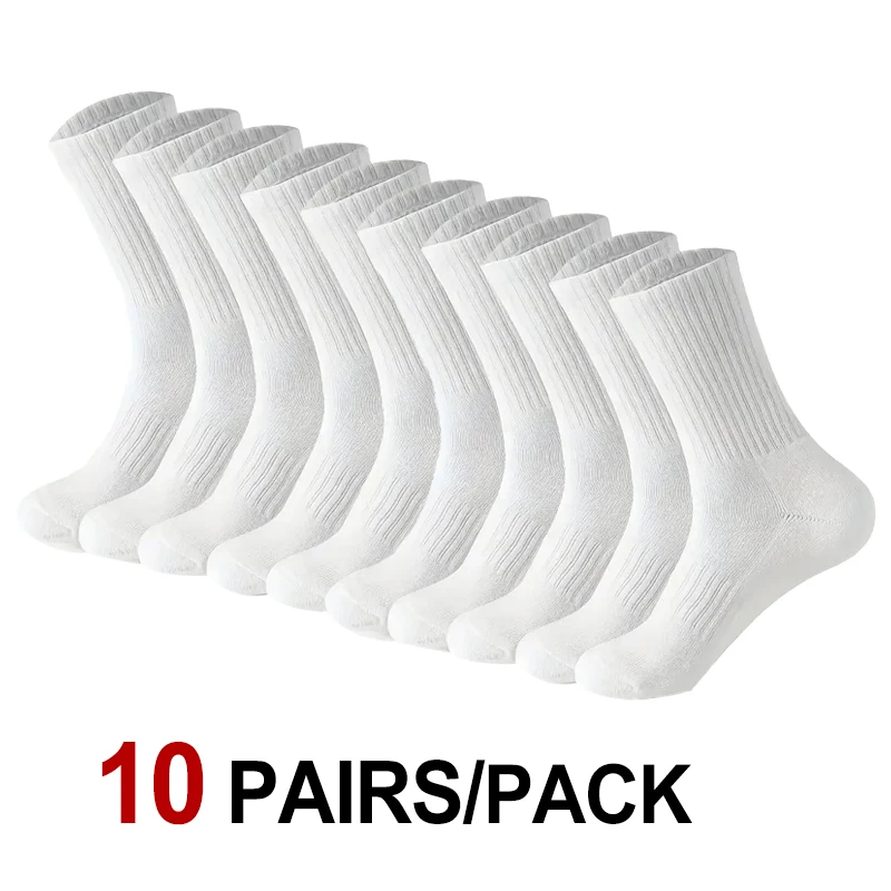 10/20 Paar neutrale, einfarbige Rundhalssocken für Frühling und Sommer, schweißabsorbierend, atmungsaktiv, bequem, Ganzjahres-Sportsocken