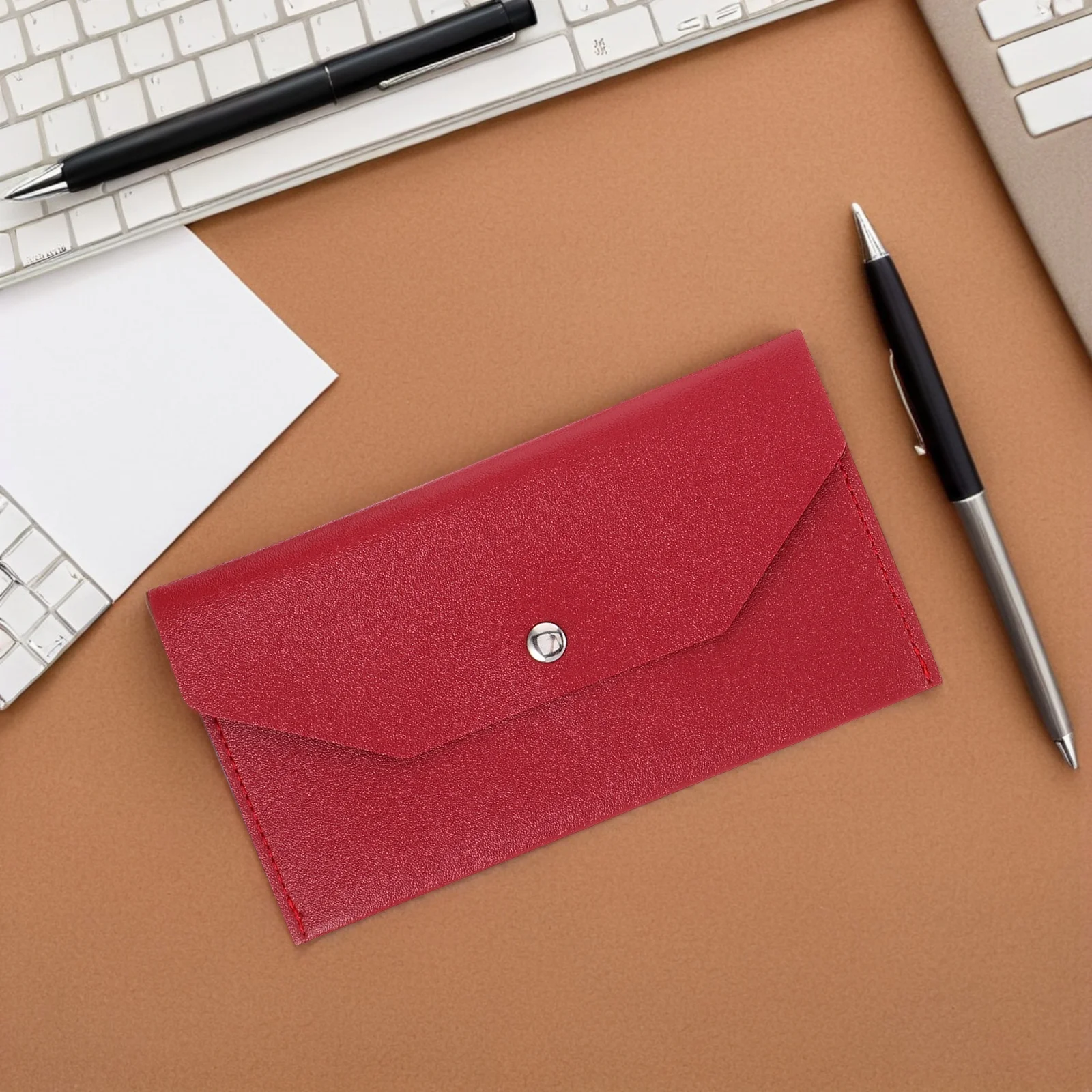 4Pcs Small Card Wallet PU Clutch Wallet for Men Women Multi Card Holder Envelope Design Cash Pouch Organizer Daily Essential