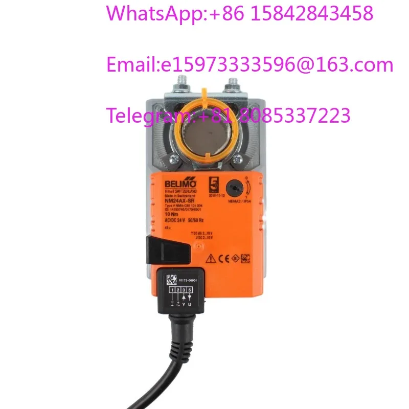 NM24AX-SR NMA-030 101 004 45S Modulating damper actuator 10 Nm AC/DC 24 V Control modulating 2...10 V Position feedback 2...10
