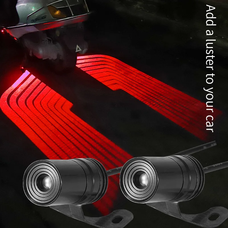 Motorcycle LED Lamps Welcome Door Courtesy Light With Projector Angels Wing Led Carpet Underglow For Car Motorcycle Light