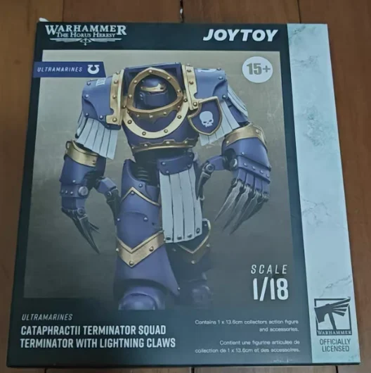 

JOYTOYS 1/18 Фигурка Warhammer Ultramarines Cataphractii Terminator Squad Терминатор с Lightning Claws Prime Модель игрушки