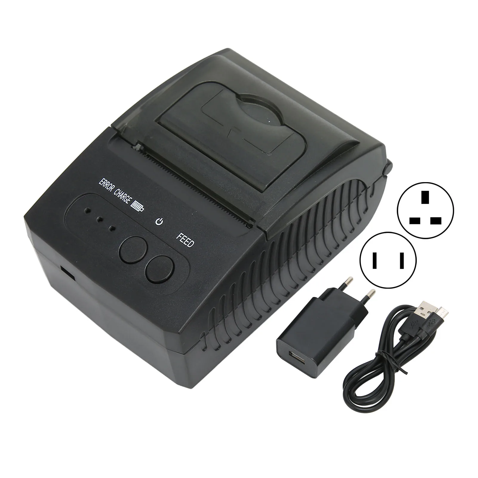 

5811DD 58mm POS Thermal Printer ABS Material USB DC 5v 1a Charging Wireless Connections 48mm/s Hotline Printing Tool
