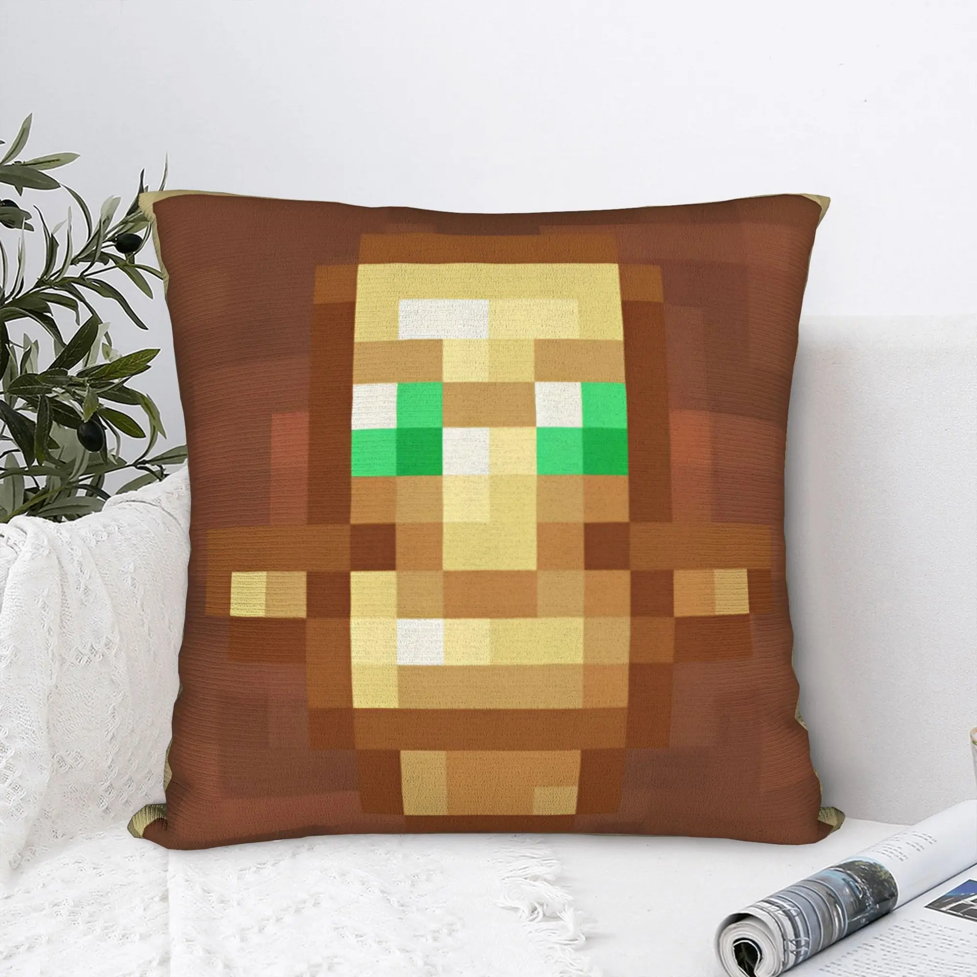 Totem of Undying Game Pillowcase Polyester Cushion Cover Gift Pixel Art Gold Throw Pillow Case Cover Seater Zipper 45X45cm