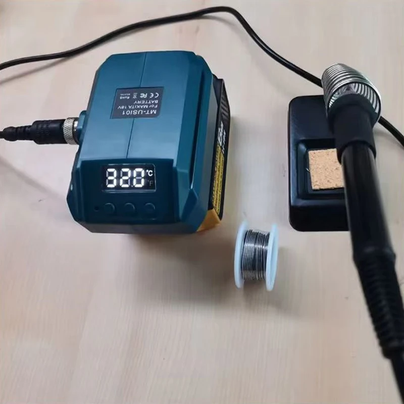 

Для Makita 18 В литий-ионный аккумулятор 60 Вт Беспроводная электрическая паяльная станция с цифровым дисплеем электрический паяльник для DIY, бытовой прибор
