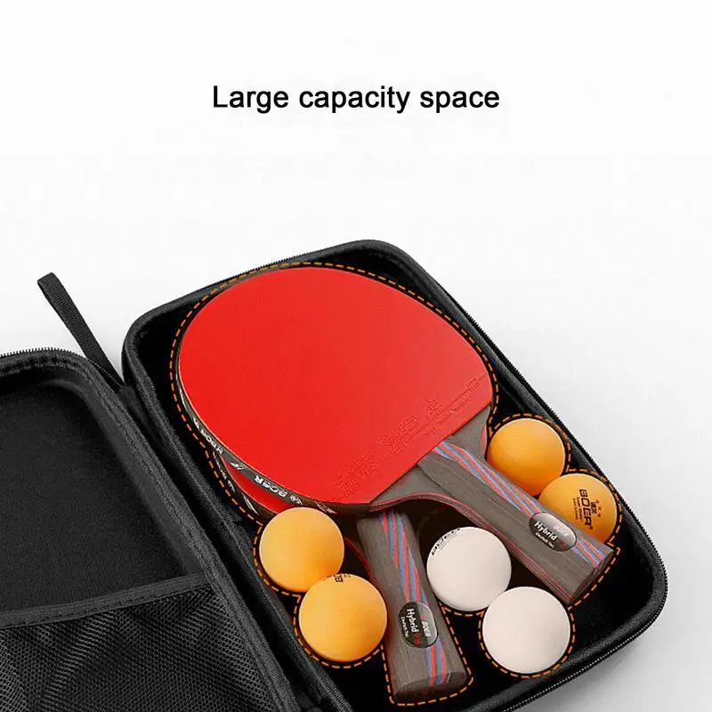 Hard Table Tennis Racket Bag EVA Square Shaped Handbag Racket Box Portable Waterproof Table Tennis Paddles Protective Case