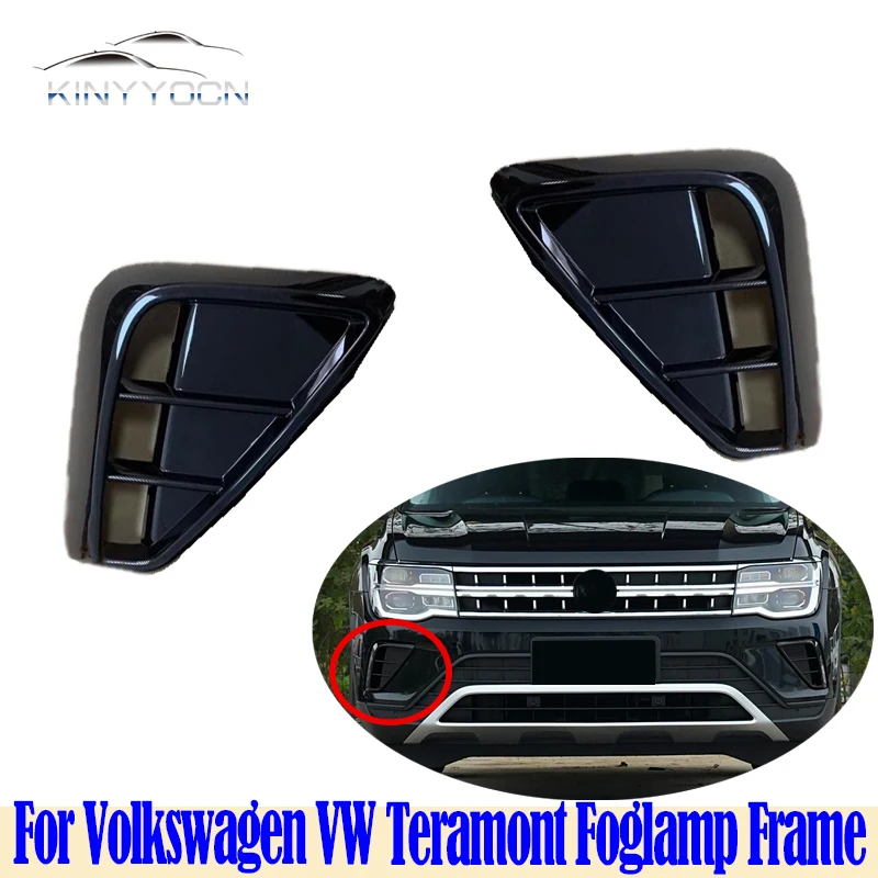 For Volkswagen VW Teramont 2021 Front Bumper Fog Light Cover Foglight Fog Lamp Foglamp Frame Lid