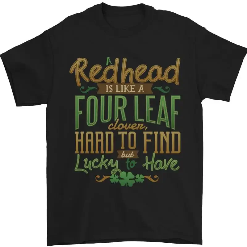 St Patricks Day Redhead Ginger Funny Irish Mens T-Shirt 100% Cotton