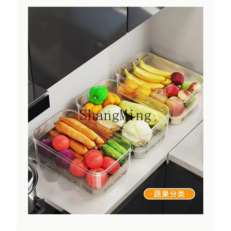 CLL portable double-layer crisper, multigrain vegetable refrigerator available, fruit storage box
