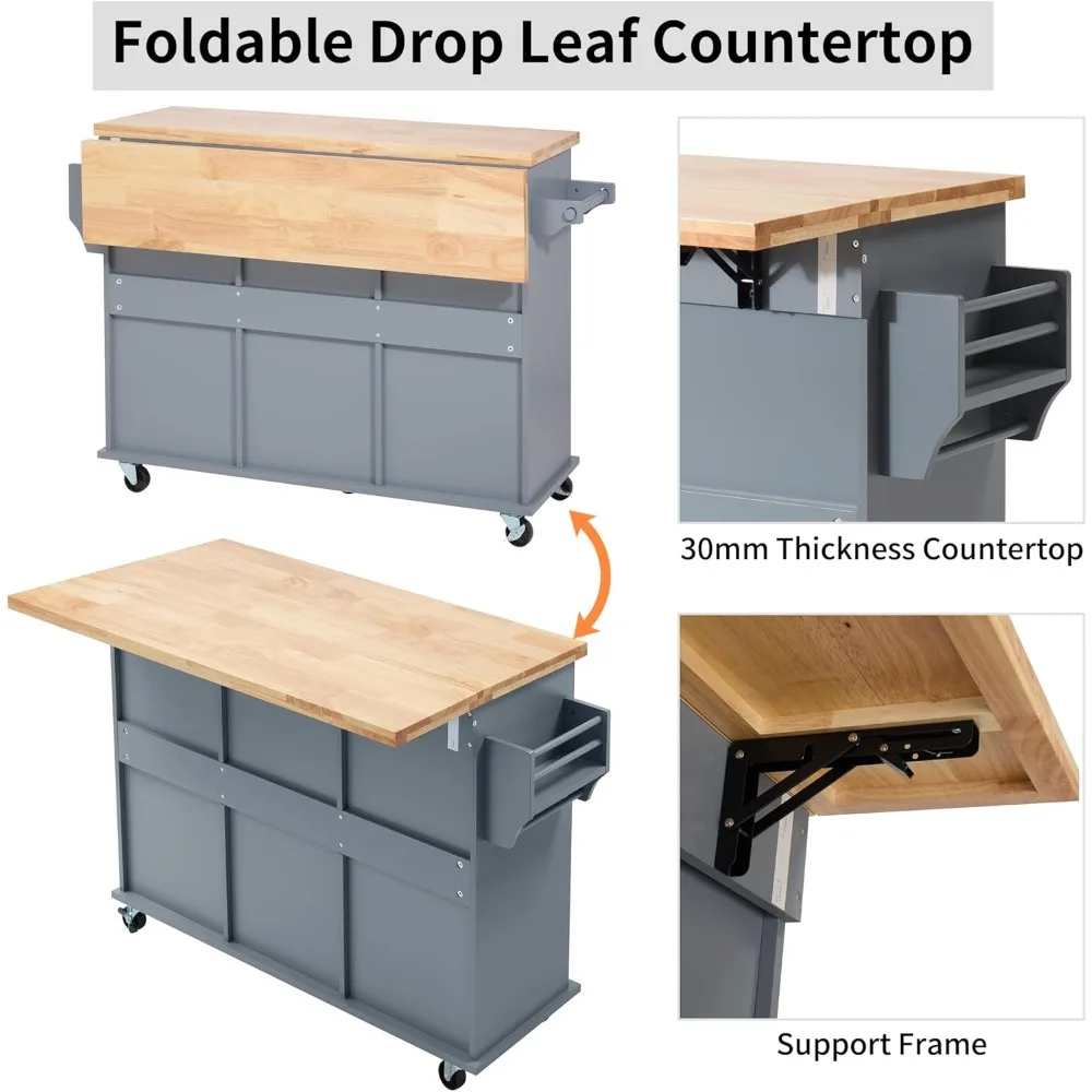 Thumbnail 2 - #7 Latest Rolling Kitchen Islands Offers