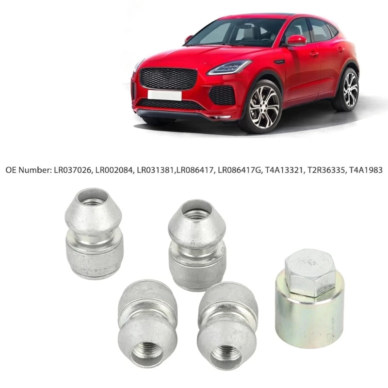 Auto Accessories Locking Wheel Nut for Discovery Sport Freelander 2 Replacement Wheel Nut Lock Set LR037026 LR002084