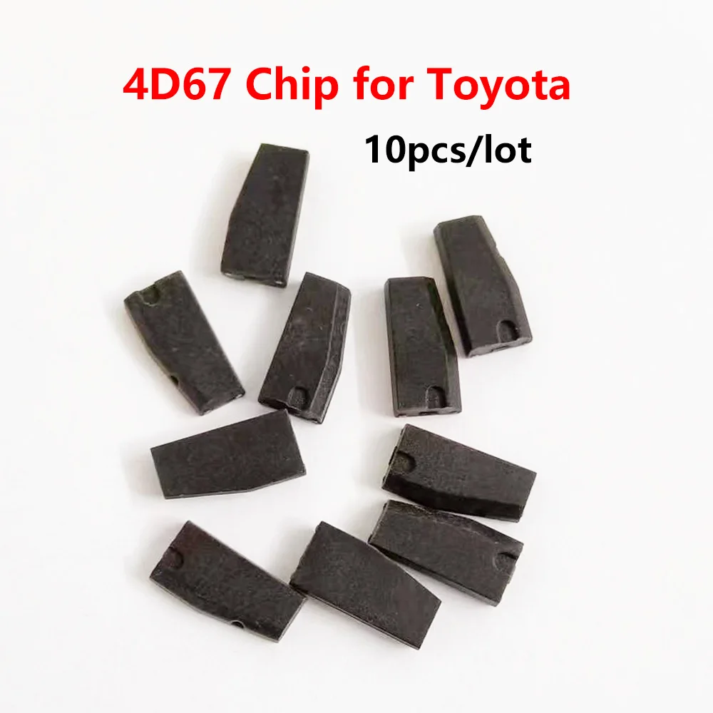 

10pcs/lot 4D67 Carbon Auto Transponder Chip 4D 67 Ceramic Chip Blank Car Key Chip For Toyota Camery Corolla Reiz Crown