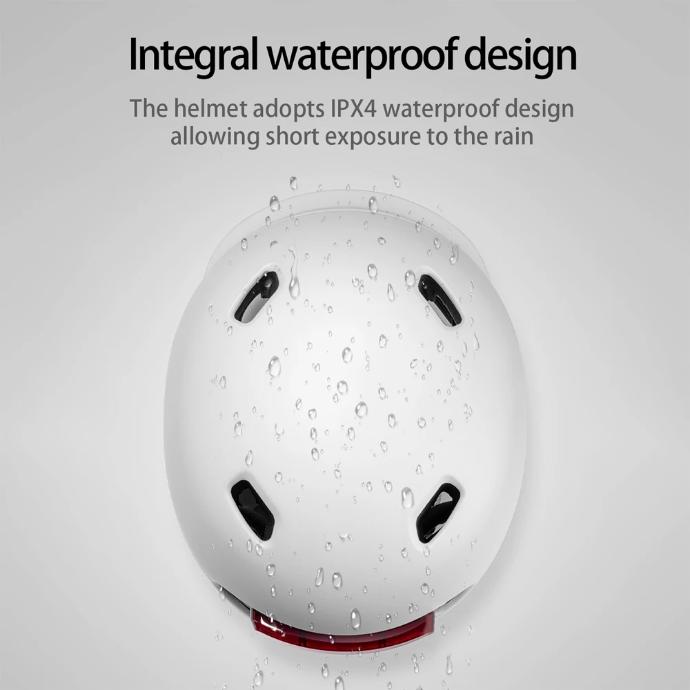 Capacete de scooter elétrico urbano, capacetes de ciclismo de estrada com luz traseira, capacete de bicicleta elétrica para homens e mulheres, acessórios de bicicleta