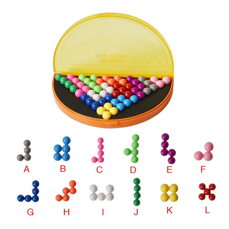 Pyramid Magic Bead Game Blocks Lernspielzeug für die Aufklärung und kognitiven Entwicklung in der frühen Kindheit