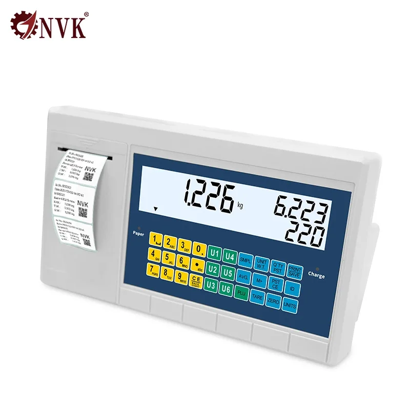2025 hot sale Counting Indicator Display Label Printer Digital Weighing Indicator with Label Printer for Floor Scales Bench Scal