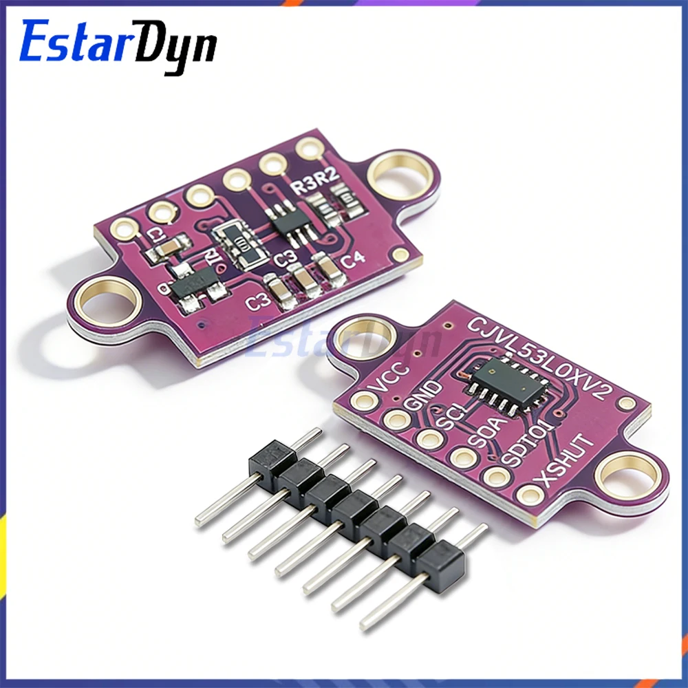 2 Stück/5 Stück VL53L0X Time-of-Flight (ToF) Laser-Entfernungssensor Breakout 940nm CJVL53L0XV2 Laser-Distanzmodul IIC