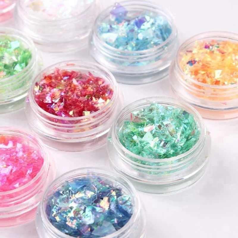 Chunky Hexagon Mylar Ice Flakes Nail Art Glitter Festival Dance Party