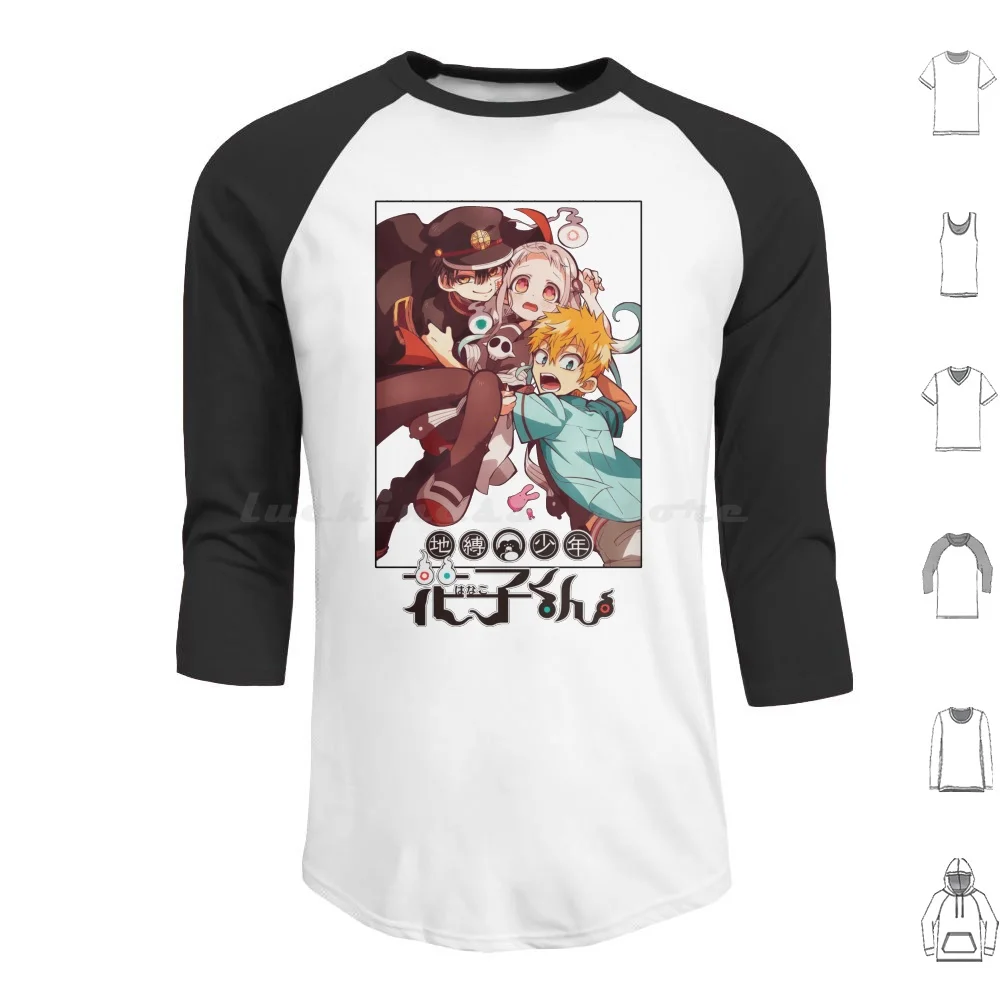 Jibaku Shounen Hanako-Kun Hoodies Long Sleeve Jibaku Shounen Shonen Hanako Kun Hanako Kun Ghost Anime Chibi Cute Yokai