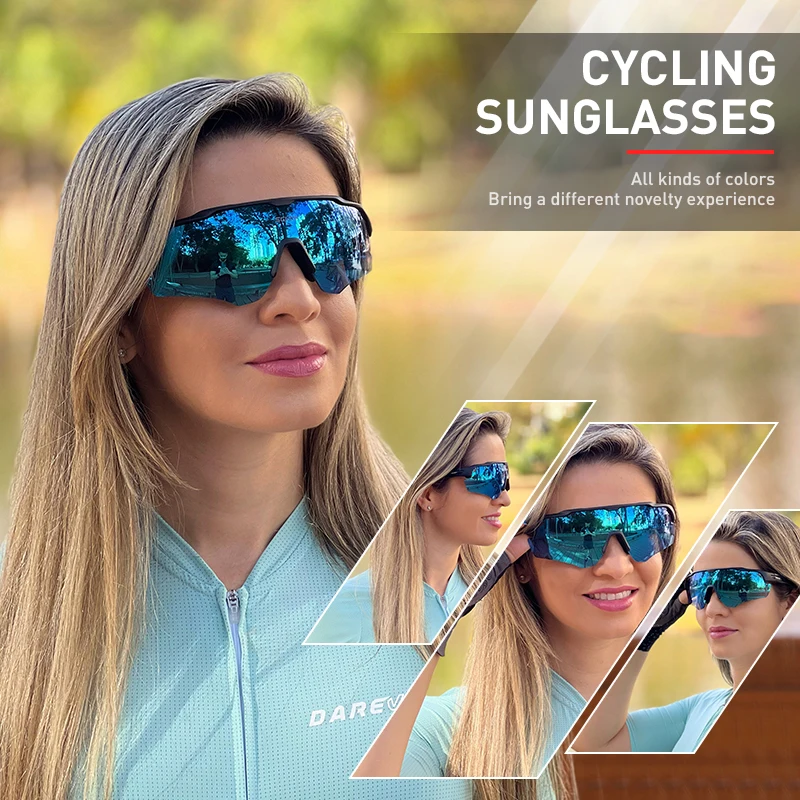 SCVCN Men Women Cycling Glasses Outdoor Bike Sunglasses MTB Road Bicycle Glasses UV400 Goggles Sports Running Hiking Glasses