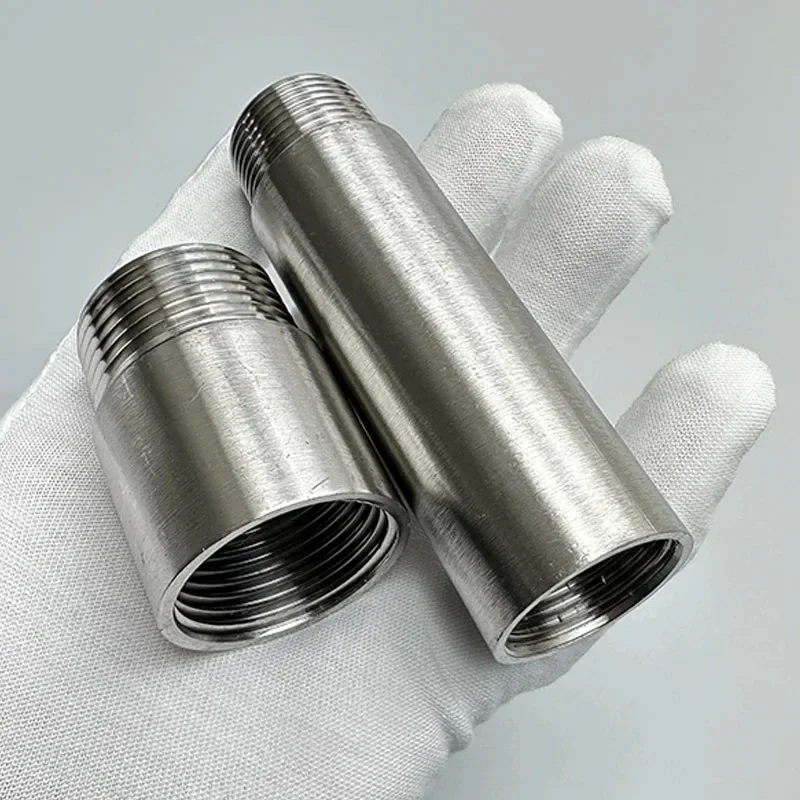 1/8 "1/4" 3/8 "1/2" 3/4 "1" 1.2 "1.5" 2 "ذكر x أنثى موضوع تمديد أنبوب L = 3-50 سنتيمتر 304 وصلة أنابيب الفولاذ المقاوم للصدأ موصل