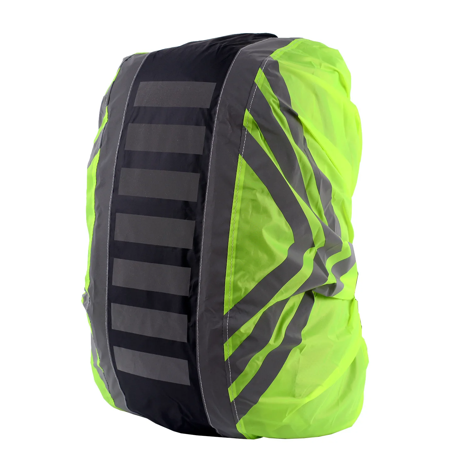 Mochila reflectante de gran tamaño para viajes nocturnos, cubierta de seguridad impermeable para acampar al aire libre, protección contra la lluvia, 19 unidades