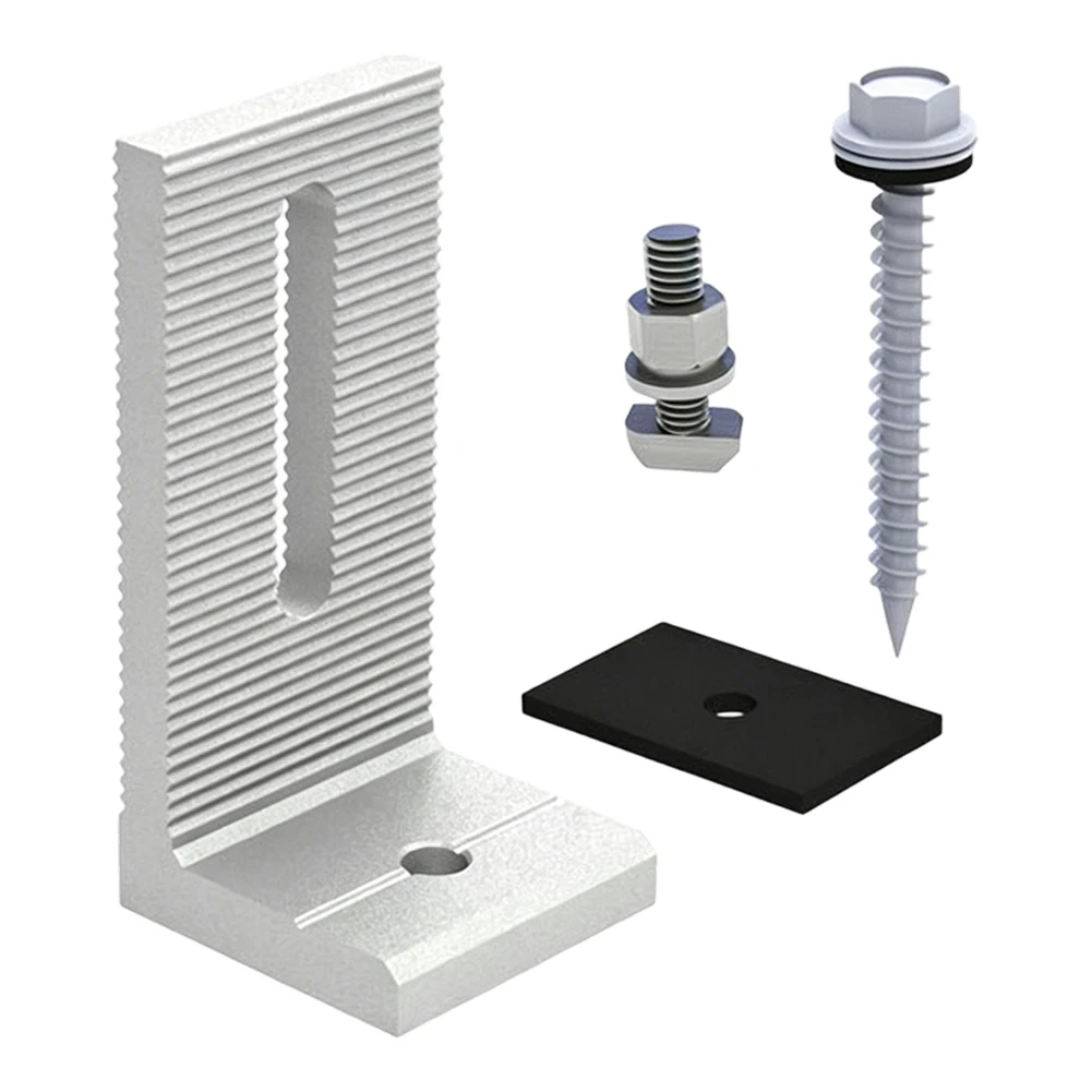 Solar Bracket Aluminum Solar Support As Shown Solar L-leg Bracket Wind Load Protection High-strength Aluminum Alloy