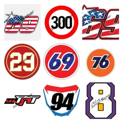 Round #29 69 76 Sticker Number Athlete Racing Vinyl Decal Sticker Car Waterproof Car Decal Bumper Sticker Car Accessories KK10cm