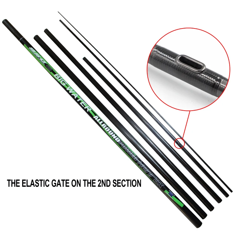 

8 .00MT 6 Section telescopic pole Fishing Tackle for Big Freshwater Fish