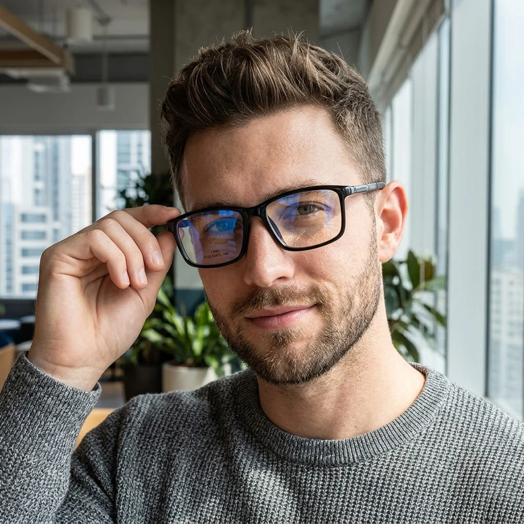 JMISUS Sports Square Handmade Acetate Progressive Glasses Man Anti-Blue Ray Photochromic Grey Multifocal Prescription Eyewear
