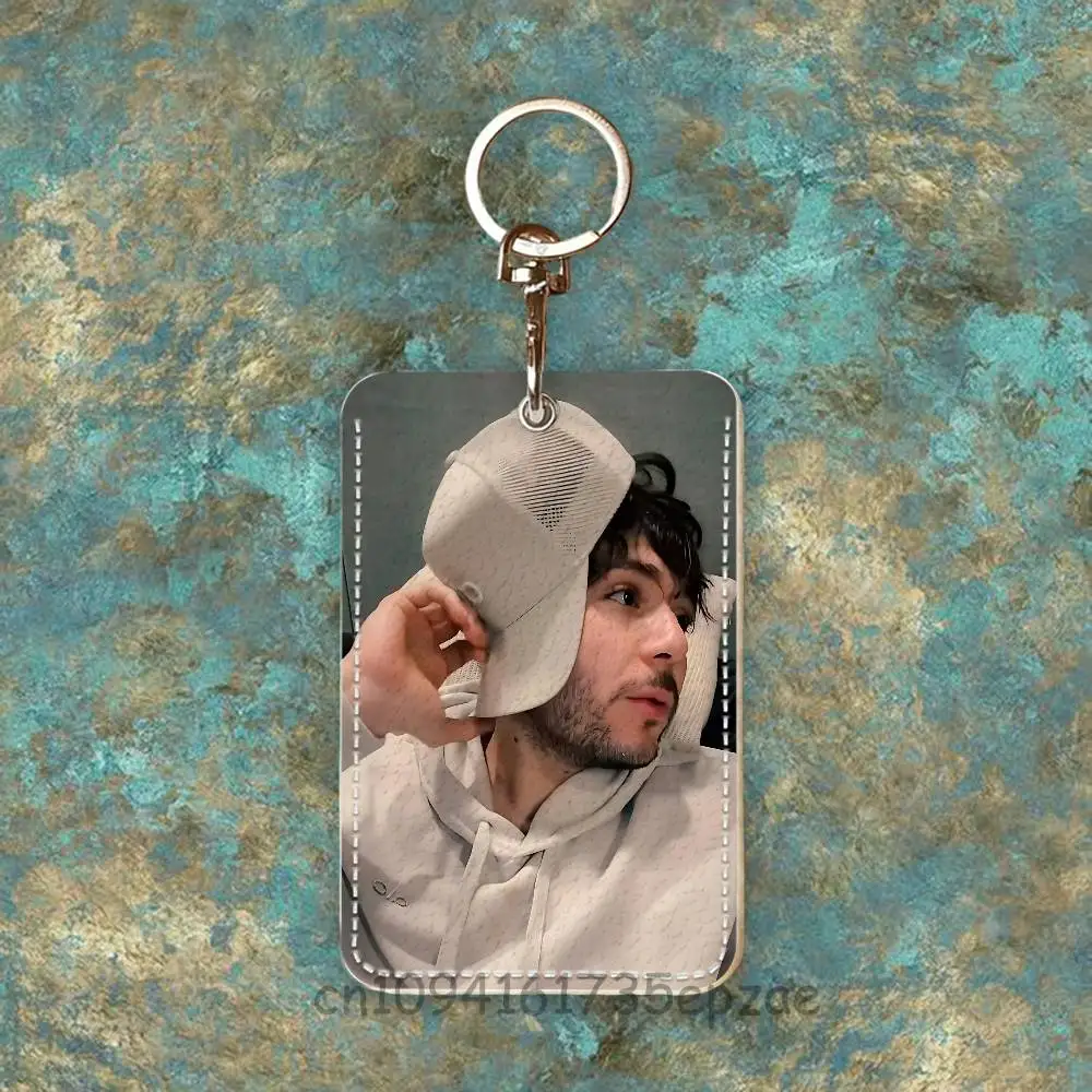 Jesus Ortiz Paz Custom Access Card Case Leather Card Holder Keychain Key Ring Transportation Card Case Gifts