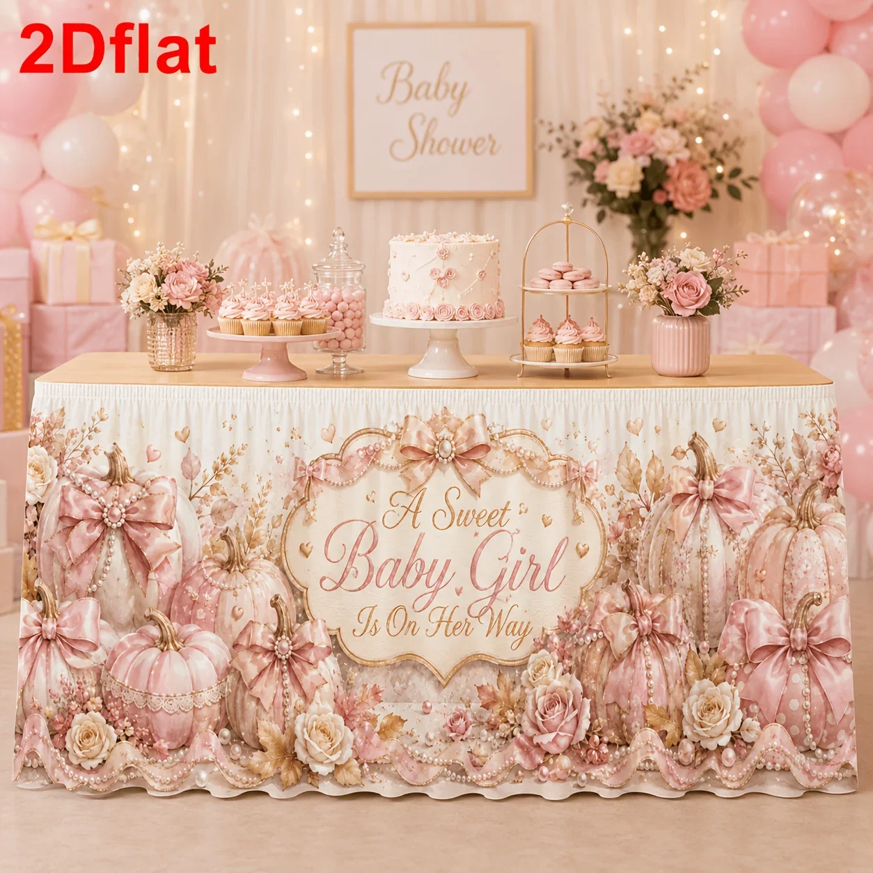 Wedding, Baby Gift Giving Party, Bride Gift Giving Party, Tea Party, Dessert Table Decoration, Retro Romantic Theme