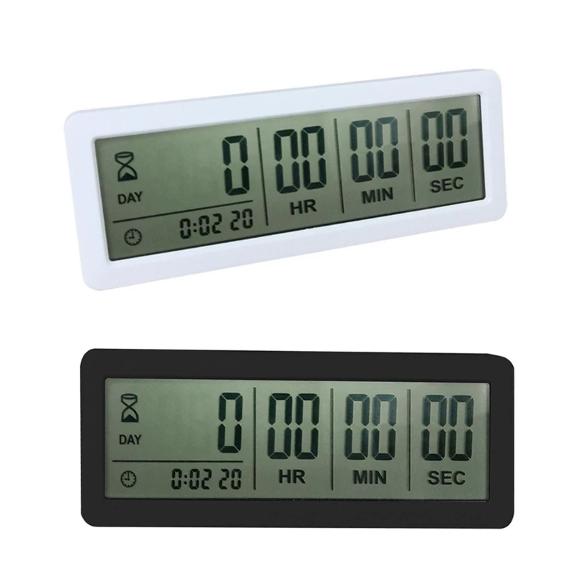 Big Digital Countdown Days Timer Clocks 999 Days Count Down Clock Timer ABS Material 2 Colors for Graduation Lab Kitchen