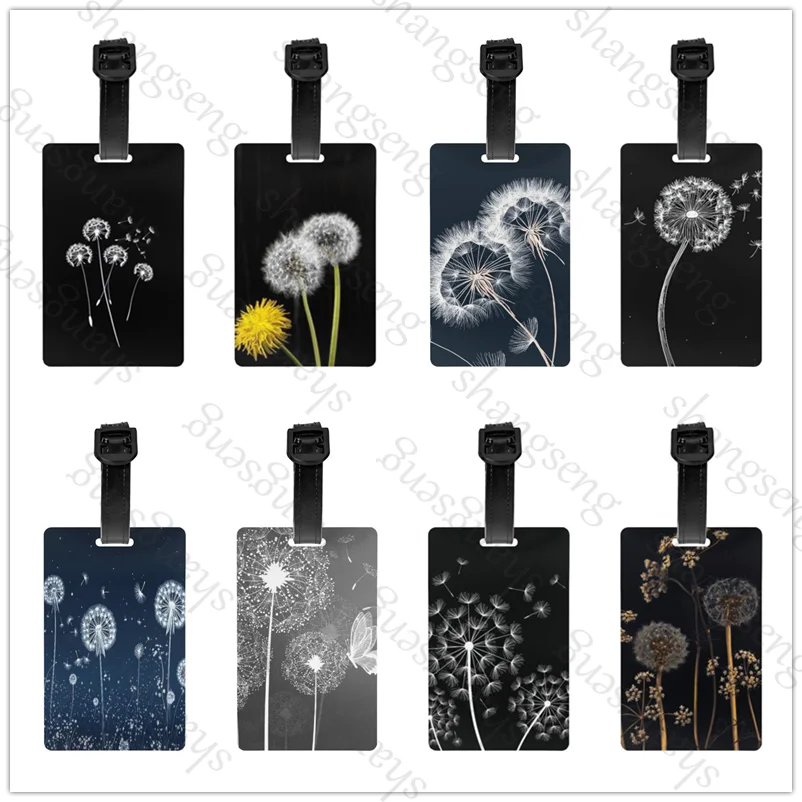 

1pcs Security Luggage Tag PVC Suitcase Label Business Card Holder/Travel Document Label Dandelion