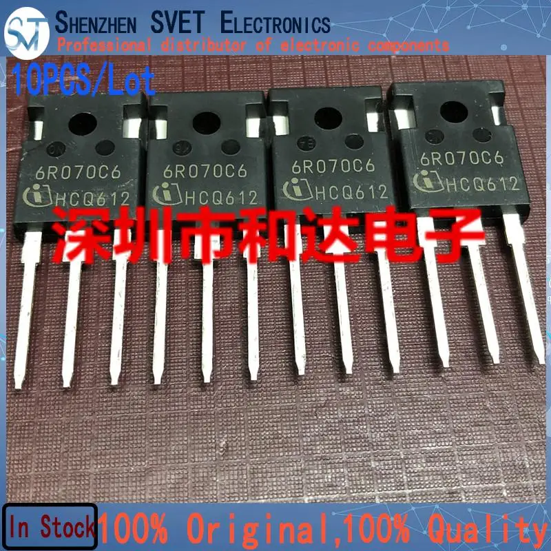 10PCS/Lot IPW60R070C6 6R070C6  TO-247 600V 53A   Import Original And New 100%Test In Stock