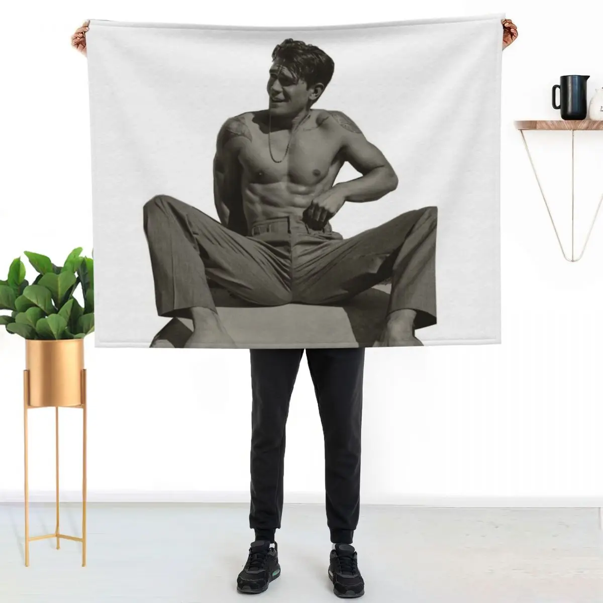 

KJ Apa Throw Blanket Multi Purpose Soft Warm Blanket for Home Travel