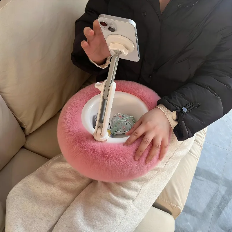 

Регулируемая подставка-подушка для телефона: безопасная, с регулировкой угла и высоты, держатель для смартфона для кровати, дивана, просмотра на коленях