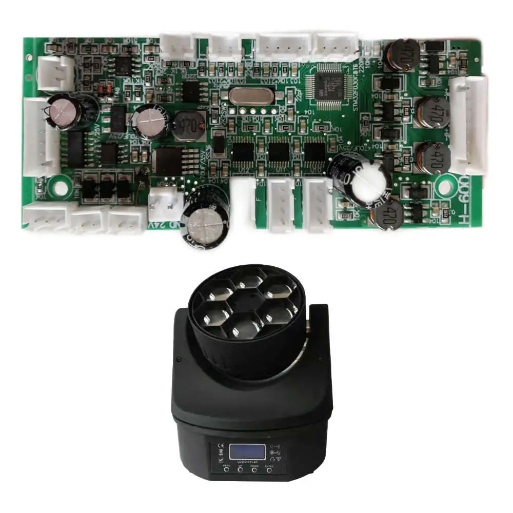 H-600 Stage Light 6x15w Bee Eye Led Moving Head Light Motherboard Control Board Driver Effect Light DMX Board Main Board