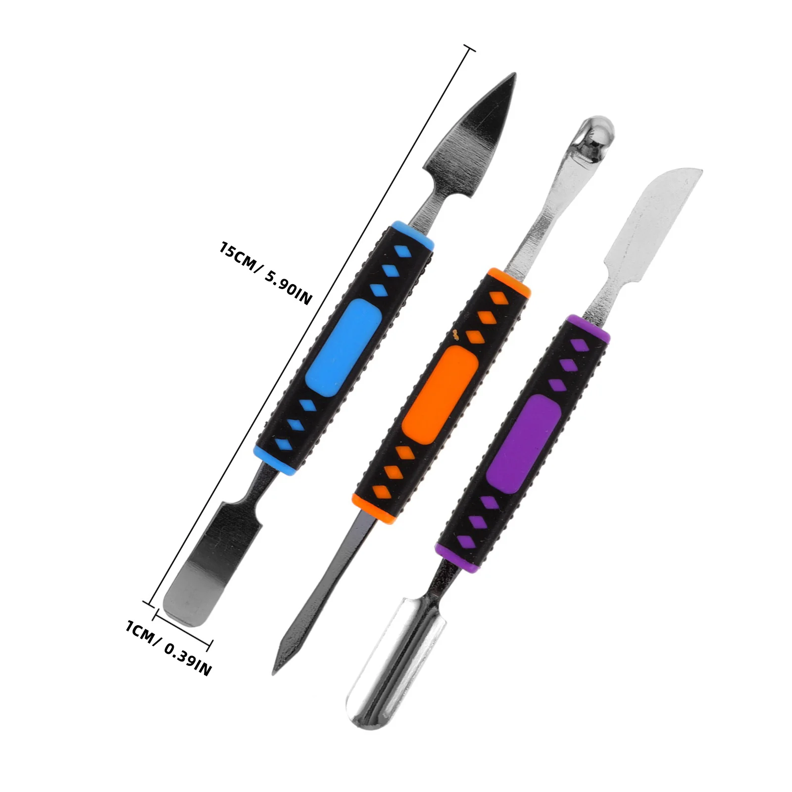 6Pcs Double End Spudger for Cell Phone Repair Tools Stainless Steel Opening Pry Stick for Tablet Laptop LCD Dismantle Compact