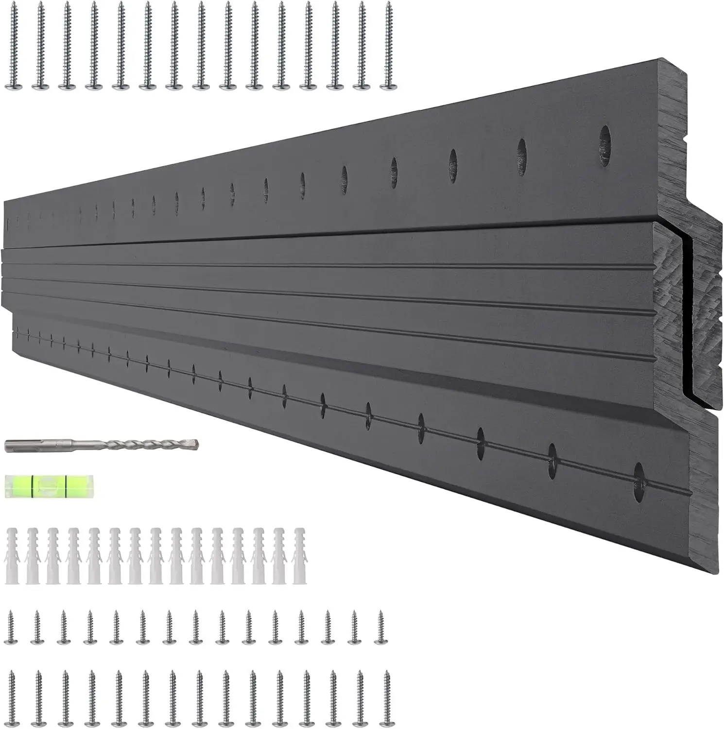 شماعة المربط الفرنسية شديدة التحمل مقاس 41 بوصة - دعامات مشابك Z من سبائك الألومنيوم أجهزة تركيب المرآة الثقيلة تحميل 250 رطل Interlockin