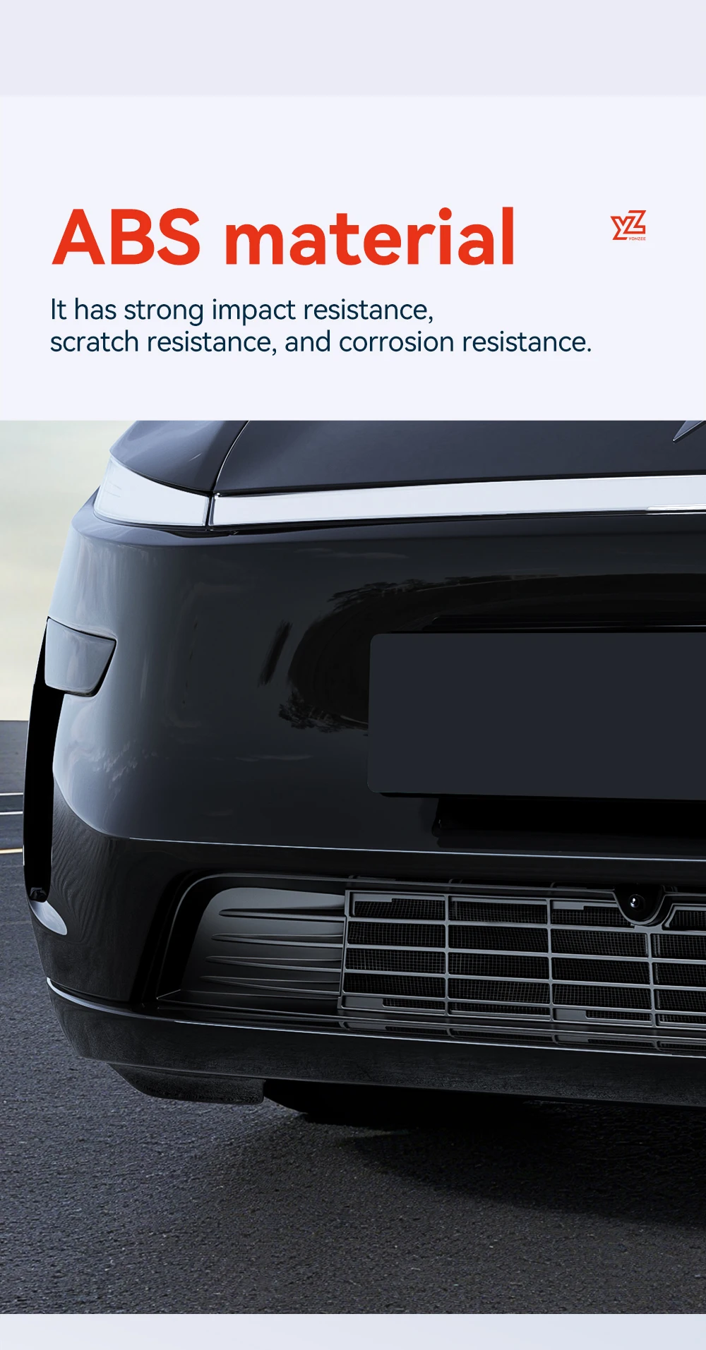 YZ Für Tesla Model 3/Y/YL Juniper Highland 2026 Frontgrill Magnetische Abdeckung Unterer Stoßfänger Insektenschutz Einfache Demontage – Detail 14