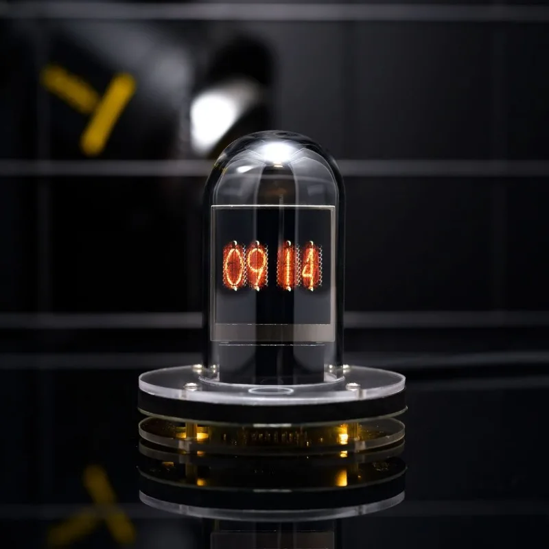 Nixie Tube Desk Clock - Real-time Bitcoin & Weather Display - Perfect Gift for Him