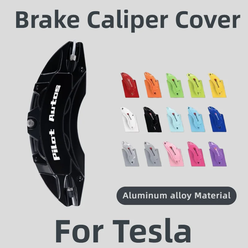 

Pilot Autos For Tesla Brake Caliper Cover Aluminum Alloy Metal For Tesla Model 3 S X Y Q