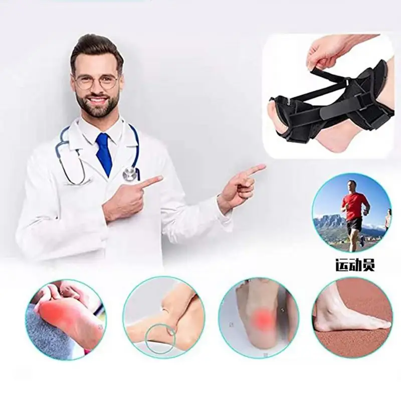 Plantar Fasciitis Night Splint Unisex Adjustable Foot Drop Orthotic Brace for Plantar Fasciitis & Achilles Tendonitis