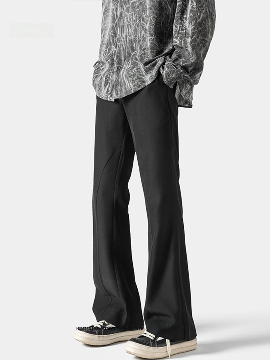 

Wmnm Deconstructed Patchwork Slim Fit Men's Autumn Loose Straight Leg Pants Draped High-End Feel CleanFit Trousers Casual Pants