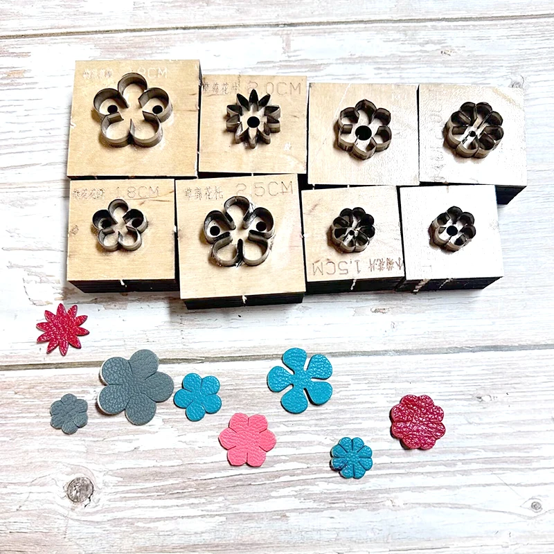 Manual leather goods manual DIY laser customized knife die DIY manual multiple flower knife die leather tools