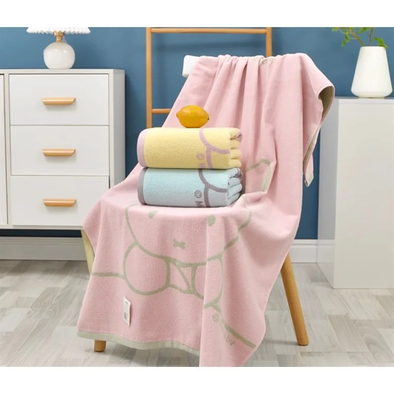 

Cartoon Miffy Bath Towel Household Absorbent Bath Towel Not Easy To Shed Hair Student Dormitory Bath Towel Boys and Girls Gifts