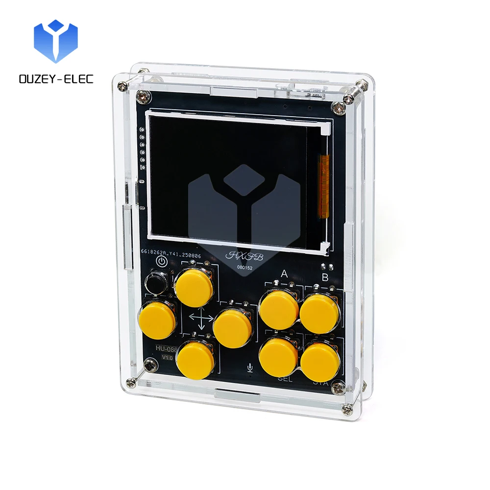 

Handheld Gaming Console DIY Kit NES Console with 25 Pre-installed Games Supports SD Card Expansion LCD Screen Electronic DIY Kit